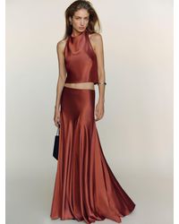 Reformation - Sera Silk Two Piece 10 - Lyst