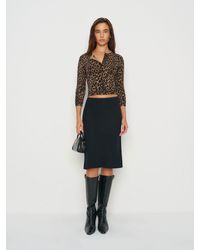 Reformation - Layla Knee Length Skirt 0 - Lyst