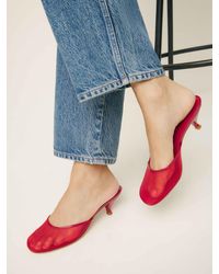 Reformation - Kalinka Heeled Mule - Lyst