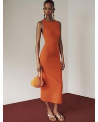 Reformation - Teddi Knit Dress Blood - Lyst