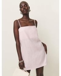 Reformation - Aubree Linen Dress - Lyst