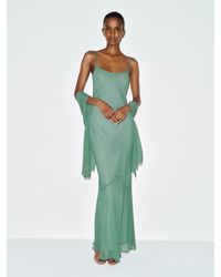 Reformation - Rida Silk Dress Sage - Lyst