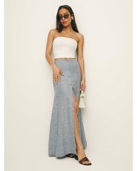 Reformation - Andi Linen Maxi Skirt - Lyst