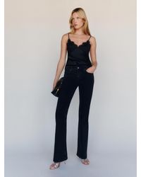 Reformation - Noah Super Stretch Low Rise Bootcut Jeans Denim - Lyst