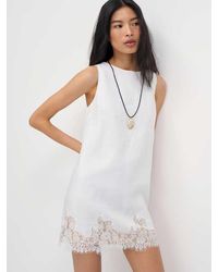 Reformation Derin Linen Dress 4 in Pink | Lyst