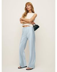 Reformation - Gale Satin Mid Rise Bias Pant - Lyst