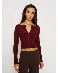 Reformation - Meadow Regenerative Merino Cardigan - Lyst