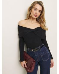 Reformation - Florie Twist Front Sweater - Lyst
