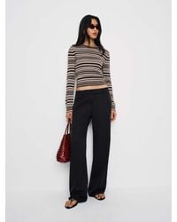 Reformation - Lian Cashmere Crew Sweater Multi Stripe - Lyst