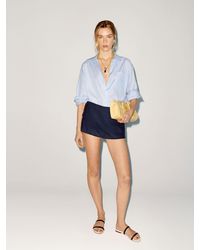 Reformation - Eli Oversized Shirt Light Stripe - Lyst
