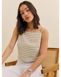 Reformation - Kerri Linen Top - Lyst