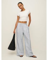 Reformation - Petites Fernando Linen Wide Leg Pant - Lyst