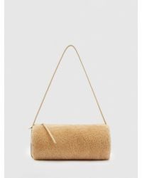 Reformation - Simona Cylinder Bag Shearling - Lyst