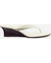 Reformation - Amelia Thong Wedge Sandal - Lyst