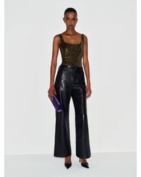 Reformation - Carla Knit Top Dark Sequin - Lyst