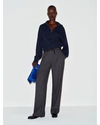 Reformation - Barney Cotton Quarter-Zip Sweater - Lyst