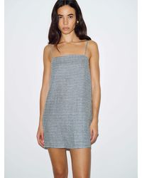 linen sleeveless mini dress Cooper Linen Sleeveless Mini Dress in Summer White