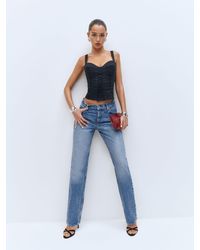 Reformation - Abby Low Rise Straight Jeans - Lyst