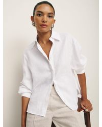Reformation - Andy Oversized Linen Shirt - Lyst