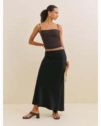 Reformation - Petites Layla Satin Skirt - Lyst