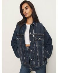 Reformation - Brooks Oversized Denim Jacket - Lyst