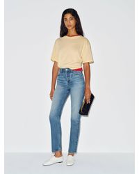 Reformation - Cynthia High Rise Straight Jeans Denim - Lyst