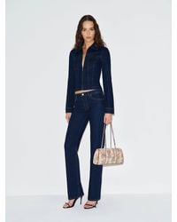 Reformation - Cosmo Super Stretch Denim Jacket - Lyst