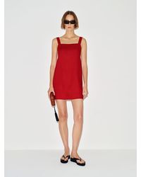 white denim a line dress Buy LOV Off-White Denim A-Line Dress with Belt from Westside main image 0