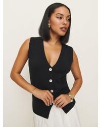Reformation - Linden Cotton Sweater Vest - Lyst