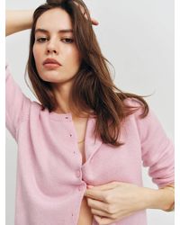 Reformation - Clara Cashmere Crew Cardigan - Lyst