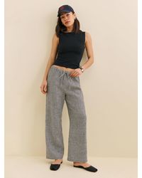 Reformation - Olina Linen Cropped Pant - Lyst