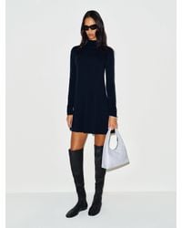 Reformation - April Cashmere Turtleneck Mini Dress - Lyst