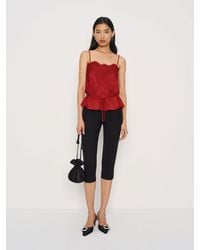 Reformation - Silvia Silk Top 0 - Lyst