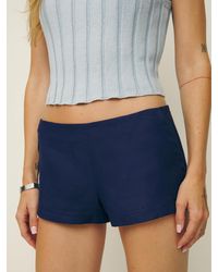 Reformation - June Low Rise Linen Short - Lyst