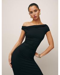 Reformation Jamen Knit Dress in White | Lyst