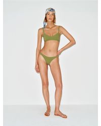 Reformation - Soleil Bikini Top Bean - Lyst