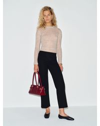 Reformation - Palmer Cropped Knit Pant 0 - Lyst