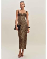Reformation - Stormi Satin Dress - Lyst