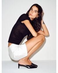Reformation - Inez Heeled Mule Eel - Lyst