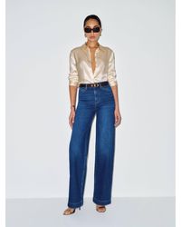 Reformation - Raya Fitted Silk Shirt - Lyst