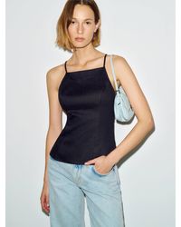 Reformation - Finley Linen Top - Lyst