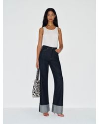 Reformation - Cary High Rise Slouchy Wide Leg Jeans Denim - Lyst