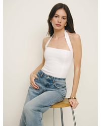 Reformation - Malika Linen Top 2 - Lyst