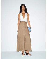 Reformation - Andi Linen Maxi Skirt 0 - Lyst