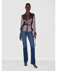 Reformation - Raya Fitted Silk Shirt 0 - Lyst