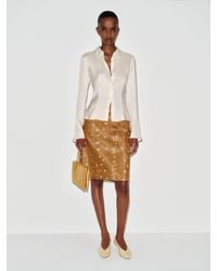 Reformation - Thatcher Silk Twill Top - Lyst
