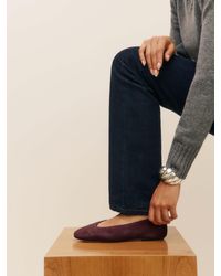 Reformation - Sustainable Leather Ballet Flats - Lyst