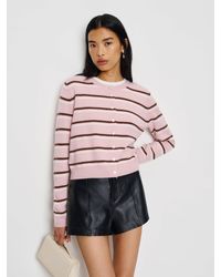 Reformation - Clara Cashmere Crew Cardigan - Lyst