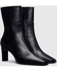Reformation - Claudette Ankle Boot Leather 5 - Lyst