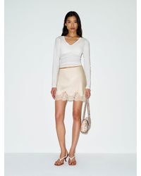 Reformation - Carolina Silk Mini Skirt - Lyst